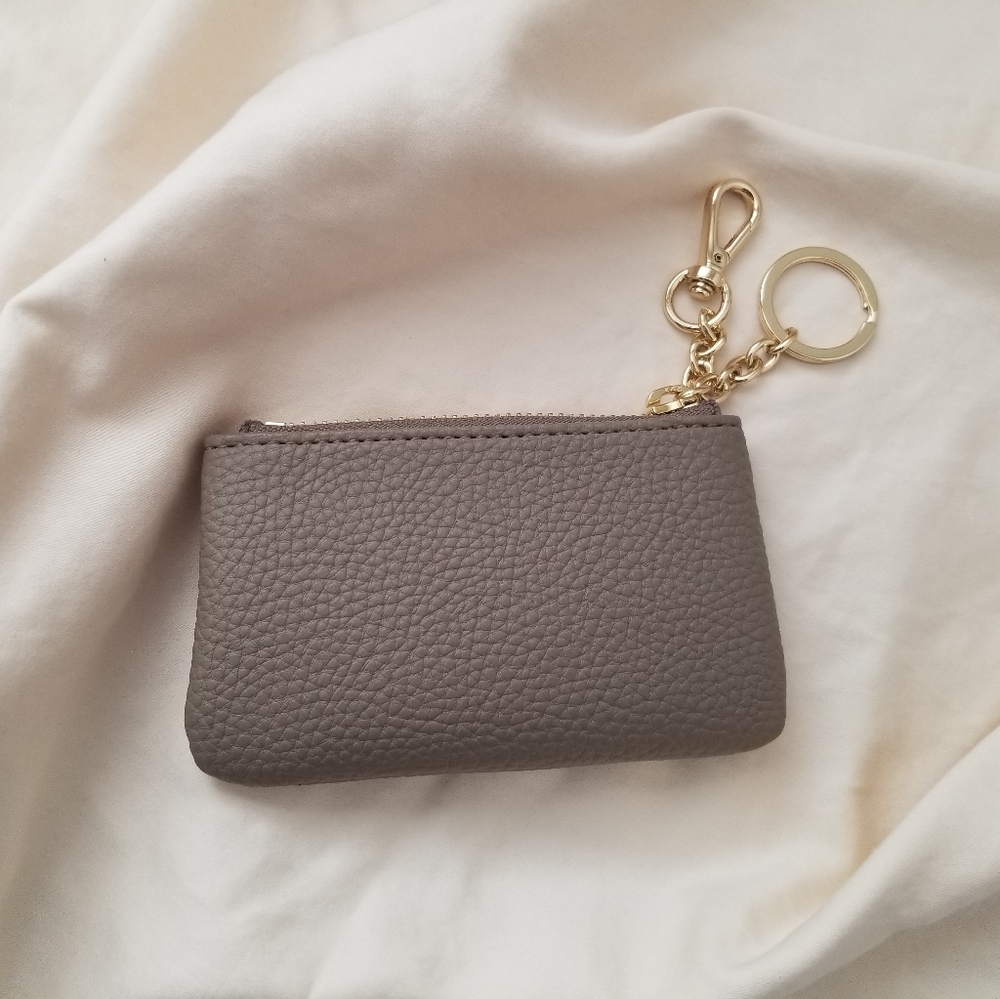 NEW ANGELA ROI ZURI CARD KEY POUCH LIGHT MUD GRAY - Picture 6 of 8